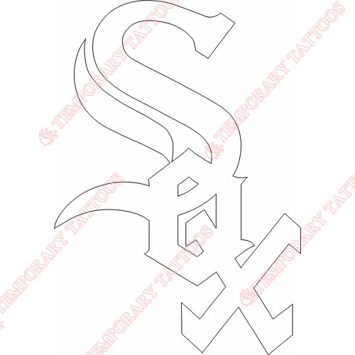 Chicago White Sox Customize Temporary Tattoos Stickers NO.1503